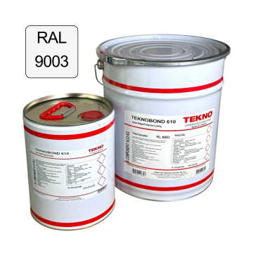 Епоксидна фарба із високою стійкістю до хімічних речовин, двокомпонентна, біла, Teknobond 610, 20 кг.